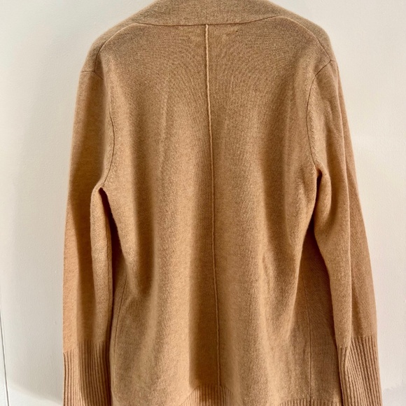 Max Studio - Camel Cashmere Cardigan (M) - Picture 2 of 5